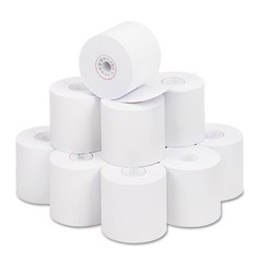 PM Company? Paper Rolls, One Ply Cash Register/Add Roll, 2 1/4 x 150 ft, White,