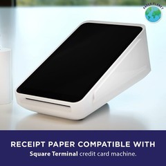Thermal Paper for Square Terminal 30 Rolls Credit Card Receipt Paper POS