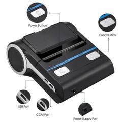 3 inch 80mm Thermal Printer Wireless Bluetooth Android iOS Mini Portable Receipt