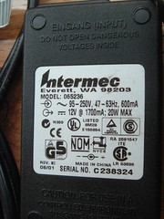 Original Intermec AC Adapter mod.065236 12V, 1700 mA, 20 W for barcode scanners