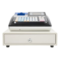 Cash Register Electronic POS System With Drawer 48 Keys LED Display For Retail