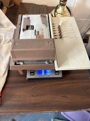 Addressograph 14-800 POS Credit Card Imprinter Manual Mechanical Brown White