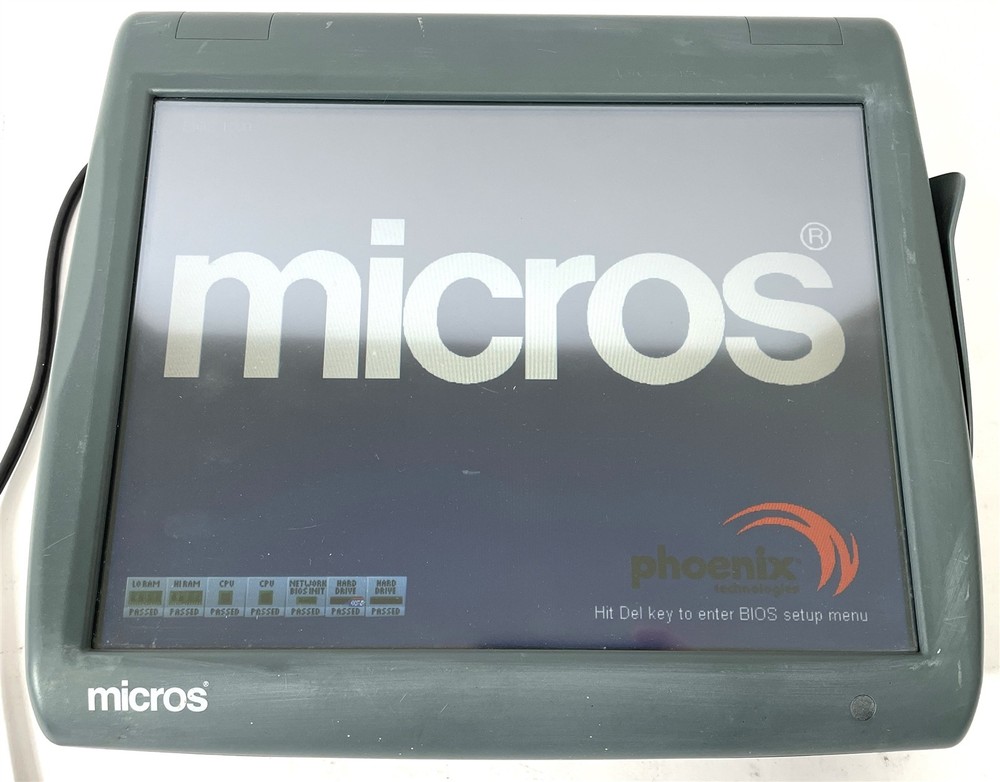 Micros Workstation 5A POS Touchscreen Terminal 400814-101 Win CE 6.0