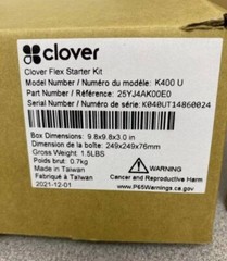 Clover Flex LTE C400U Wireless Credit Card Processor POS Machine & Charger C403