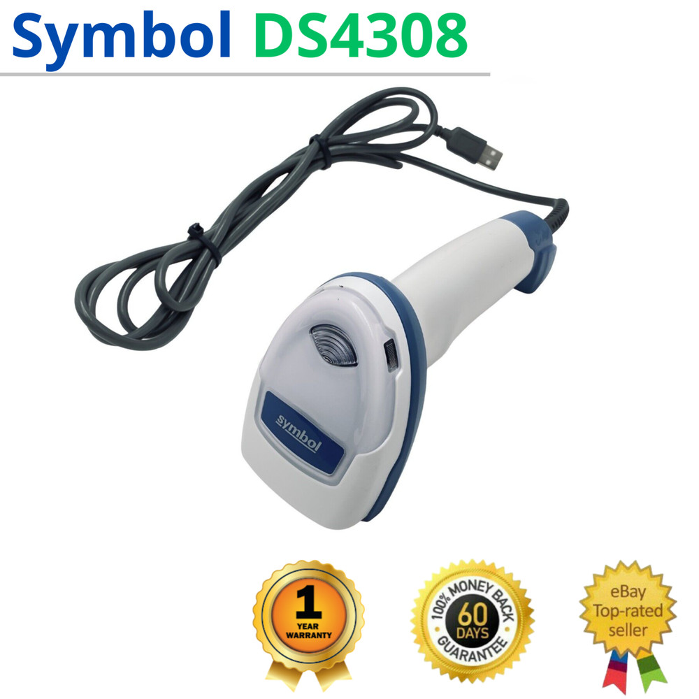 Motorola Symbol DS4308 1D/2D Barcode Scanner w/USB Cord – 1 YEAR WARRANTY!