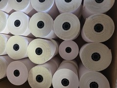 2 Ply POS/Cash Register Rolls, 3 Inches X 90 Feet, White/Canary, 50 per Carto…