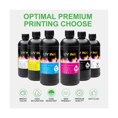 UV Ink for Hard Materials Compatible with Ep XP600 TX800 i3200 L805 1390 DX5 …