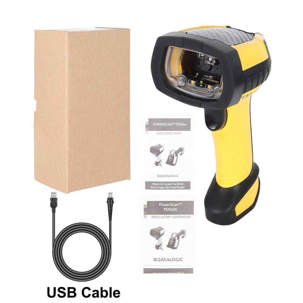 Datalogic PowerScan PD9630-SR 2D Area Imager Barcode Scanner w/ USB&RS232 Cable