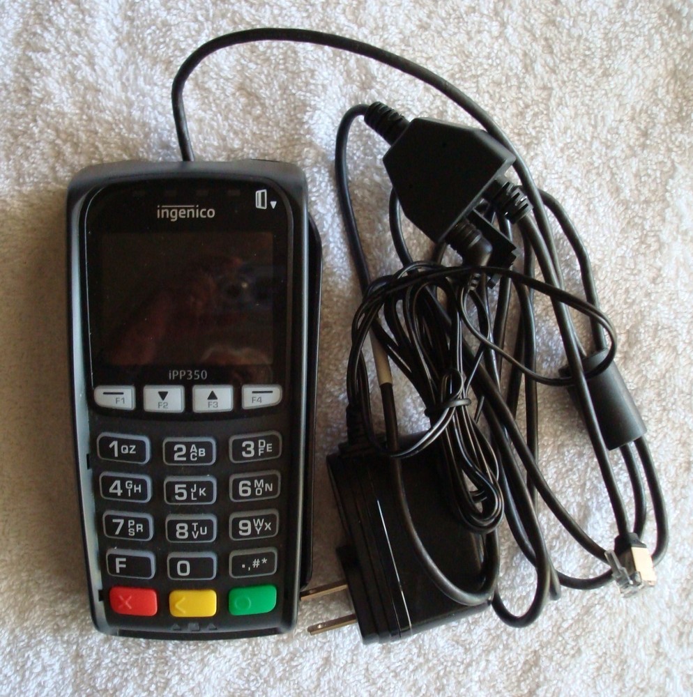 ingenico IPP350 Compact USB PoS Retail Magstripe+Chip Card Terminal+AC Adapter