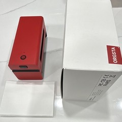 ORGSTA Thermal Barcode Printer, Red, Power Adapter, Paper & Cables Included
