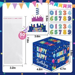 Birthday Money Box for Cash Gift Pull, Surprise Gift Boxes for Money, Money H…