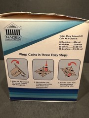 Nadex Small Coin Sorting Tube Beige