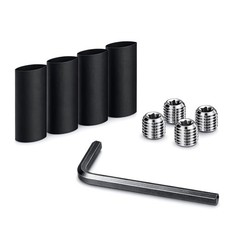 4-Pack Amp Input Reducer from 0 Gauge to 4 Gauge with Hex Screw Clamp, Includ…