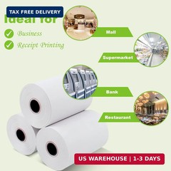 MFLABEL 2 1/4″ Thermal Paper Rolls – 50 Rolls of 2.25 x 50′ Credit Card Receipt