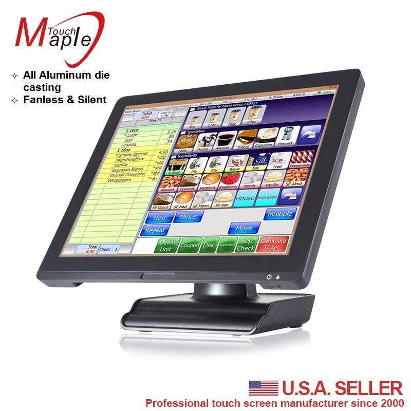 POS touch computer all in one J1900/4G/64SSD