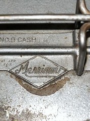 Vintage Metal Steel Money Cash Lock Locking Box Merriam Now Cash Box No Key