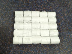 25 Rolls Thermal Receipt Paper 78mm Wide 15mm Core (5 Packs of 5) POS New Sealed