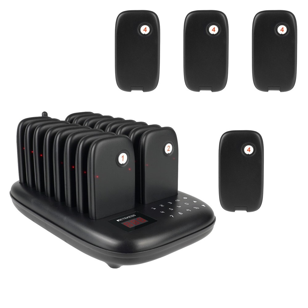 Retekess TD175 Wireless Restaurant Pager Queuing System 20 Buzzers Food Court