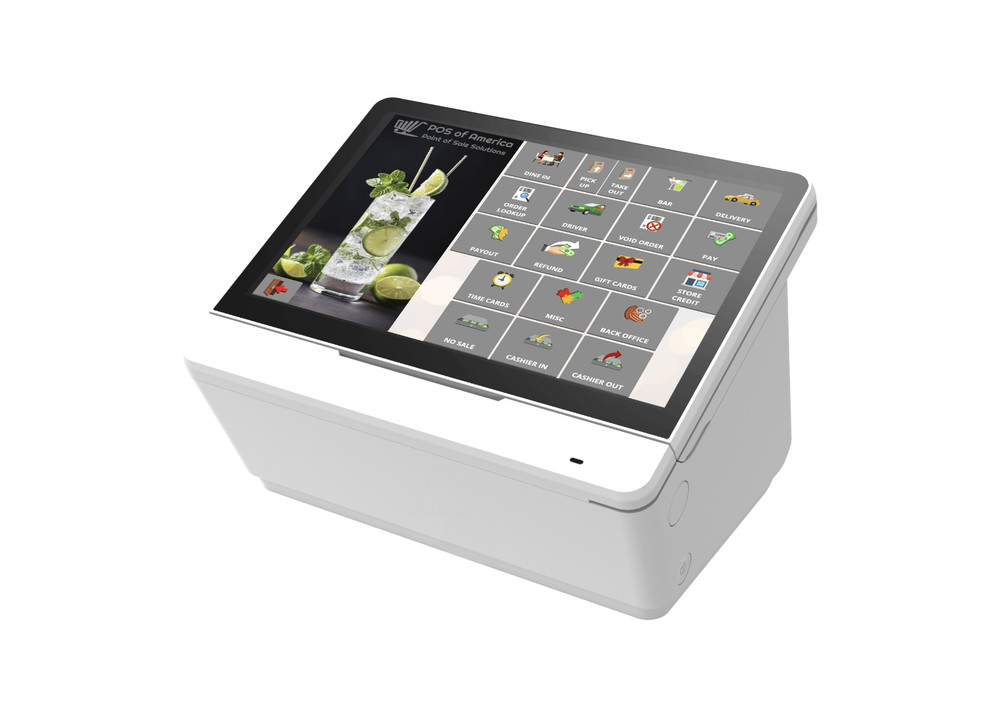 POSBANK Mint ALL-IN-ONE COMPACT POS J6412 10.1″ White Windows 10 with PECAN POS