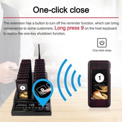 Retekess T112 Restaurant Pager System Guest Queuing 20 Buzzers Food Truck Cafe