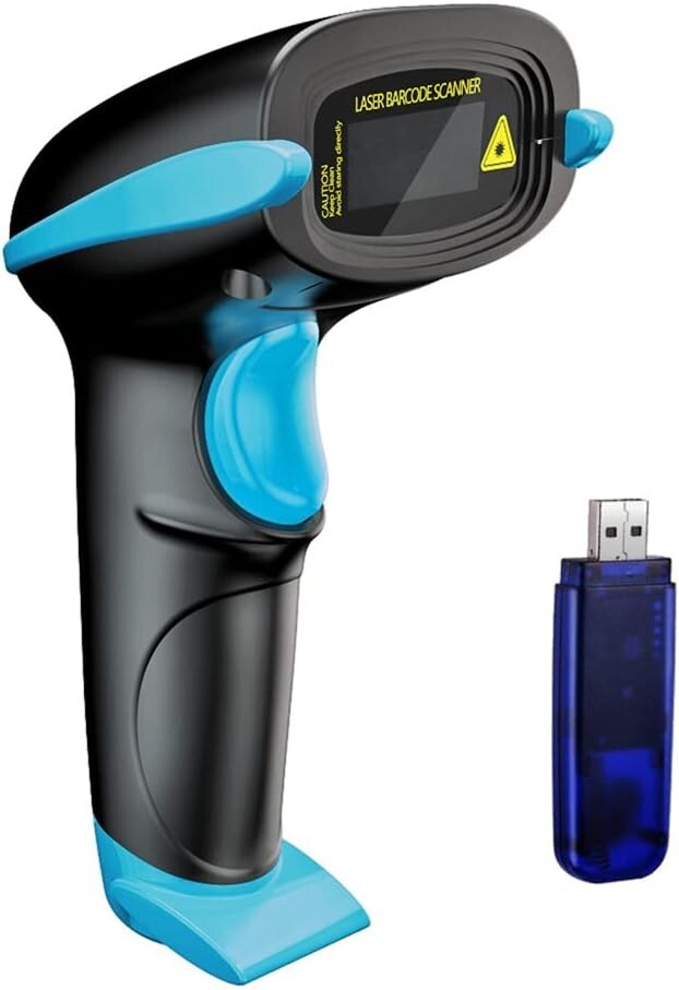 NADAMOO BUR3003 433MHz Wireless Barcode Scanner