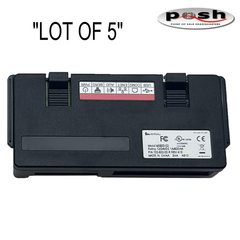 Lot of 5 Verifone MX900-02 USB Input/Output Ethernet Module (132-602-00-R)