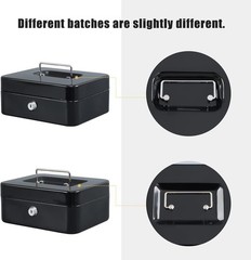 Durable Medium Cash Box with Key Lock and Removable Tray – Perfect for Home Use