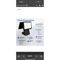 Multzo M9A All-in-one POS System With Dual 15.6” Touchscreen & Built In 58mm