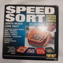 Speed Sort And Rapid Wrap Coin Sorter And Roller Set (Missing Penny Tray) #B030