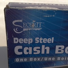 Securit PM Company Deep Steel Cash Lock Strong Box lock replaced with 2 keys