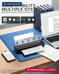 Impresora Termica Portatil Inalámbrica Con Bluetooth 8.5X11 A4 Para Casa Celular