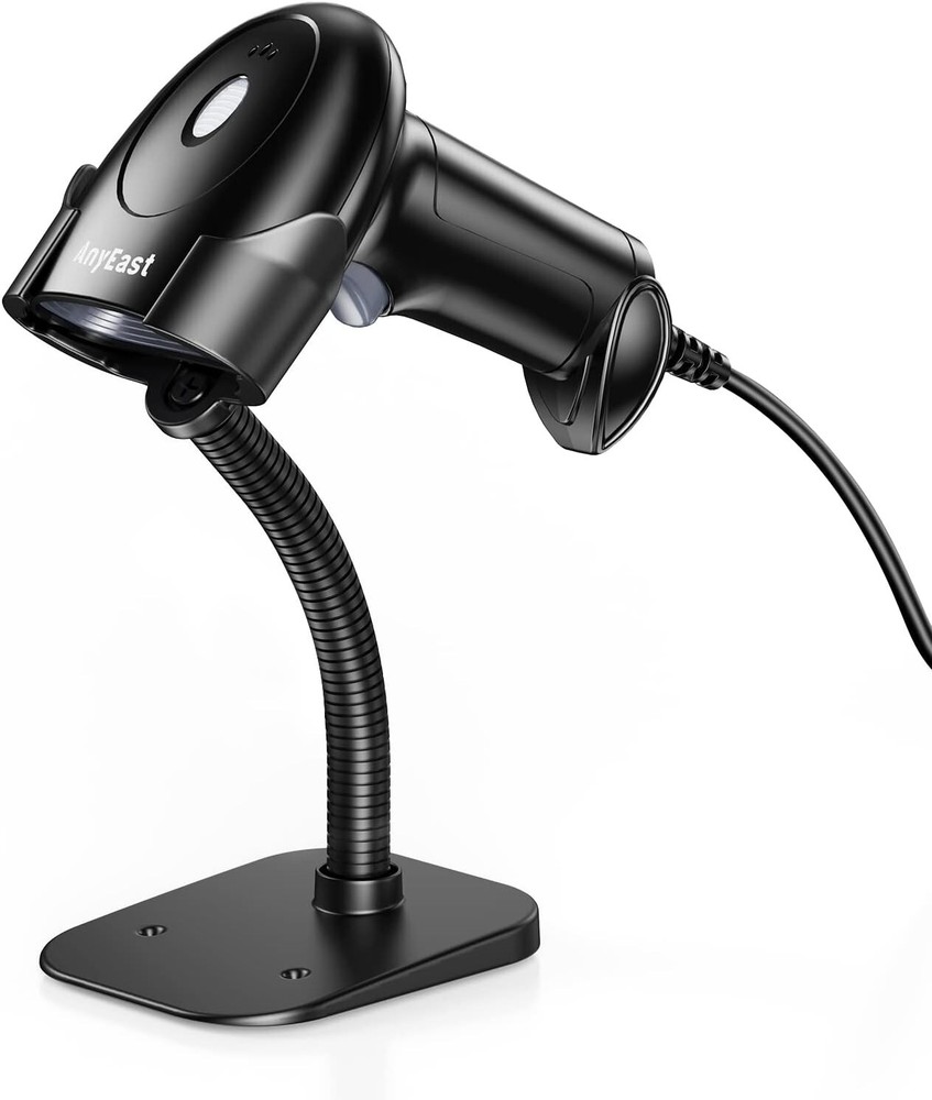 Barcode Scanner with Stand, Bluetooth and Wired Barcode Scanner, Inventory…