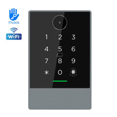 TTLOCK App WIFI QR Code Access Control Reader Keyboard 13.56Mhz Rfid IP67 Keypad