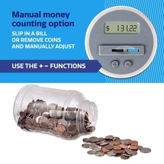Piggy Bank for Kids, Adults, M&R Digital Coin Counting Bank with LCD Counter,…