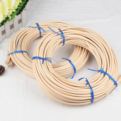 2 Rolls # 8 Spline, 66 Ft Each Roll Reed Spline, Diameter 0.2 In（5Mm）Natural Can