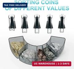 Aneken Coin Counter and Sorter with TFT Display – Accurate Sorting Machine for 5