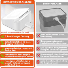 Square Dock for Square Reader 2Nd Generation, Holder Stand for Square Card Reade