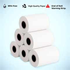 2 1/4” X 65 Ft Thermal Receipt Paper Rolls, Fits Ingenico Desk 3500 Desk 5000 Mo