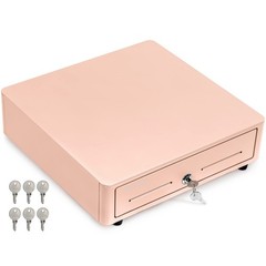 Cash Register Drawer for POS System – 13″ Round Corner, Removable Coin Tray, 4 B