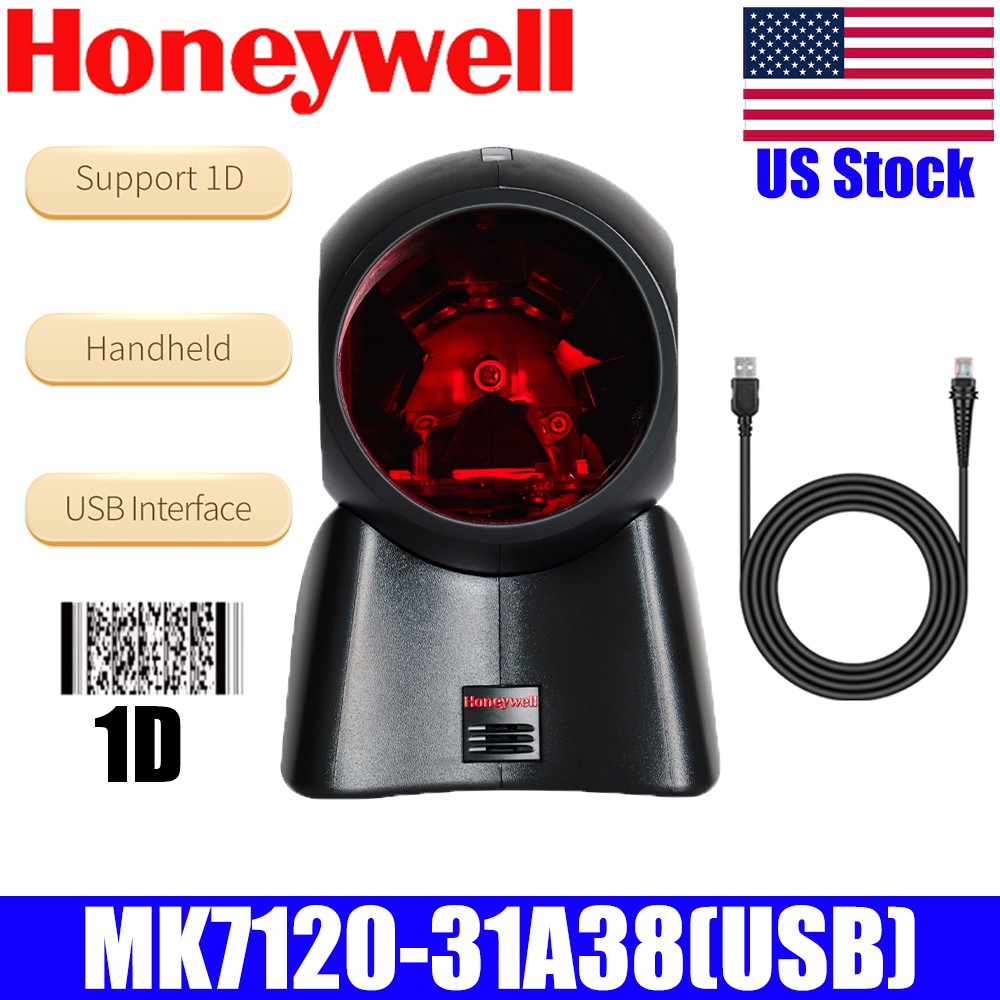Honeywell MK7120-31A38 Orbit 1D Omnidirectional Laser Barcode Scanner USB Cable