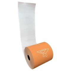 Dry Cleaners Thermal Rolls Orange Hanger w/BackPrint 3-1/8” x 160′ 80gsm 50 Rls