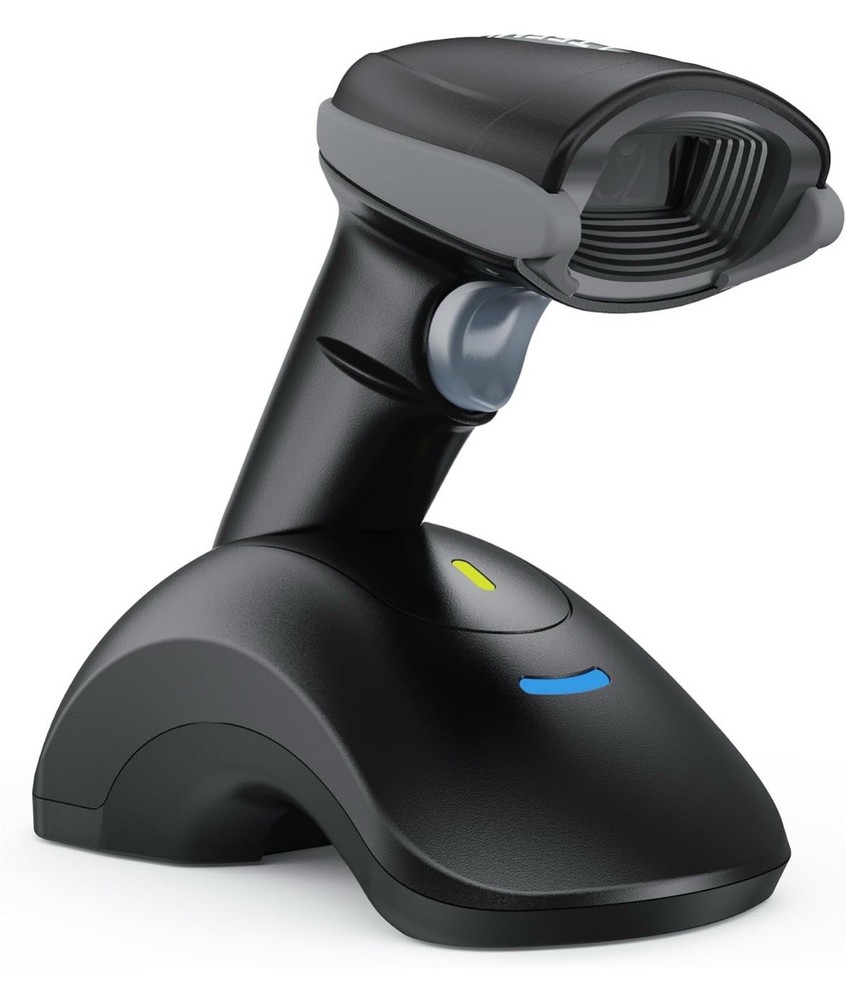 Bluetooth Barcode Scanner with USB Charging Cradle Data Receiver, 1D 2D QR Wi…