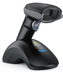 Bluetooth Barcode Scanner with USB Charging Cradle Data Receiver, 1D 2D QR Wi…