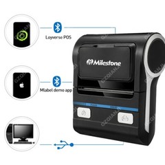 3 inch 80mm Thermal Printer Wireless Bluetooth Android iOS Mini Portable Receipt