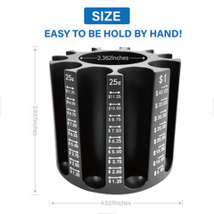 Coin Counter Change Sorter｜Pen & Pencil Holder as Desk Organizer｜Piggy Bank for