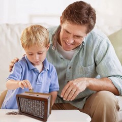 €1000-€10000 Wooden Money Box with Counter Money Piggy Bank Cash Coin Saving ET