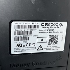 Money Controls CR5000 unit CR5000TCXX01030 No Motor REV:4.0 24V, 5A