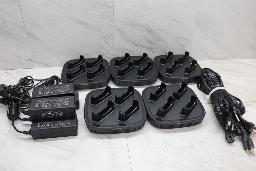 5 LOT – Datalogic 4 Slot Dock Charger for Memor 10 Mobile Computer 94acc0192