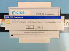 Micros Workstation 5A POS Touchscreen Terminal/STAND 400814-101C & Epson TM-T88V