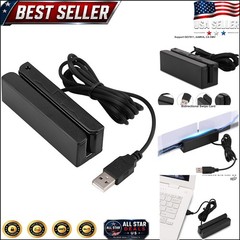 Bi-Directional Magnetic Stripe Reader: Compact USB Card Reader for Business